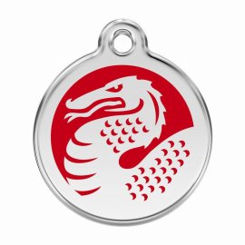 Red Dingo Dragon Pet ID Dog Tags