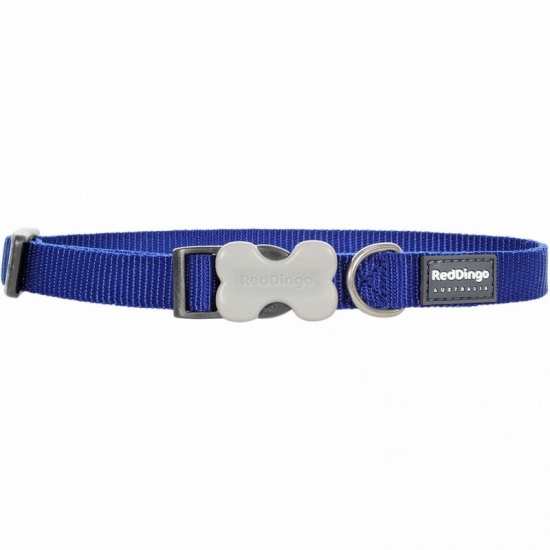 Classic Dark Blue Dog Collar