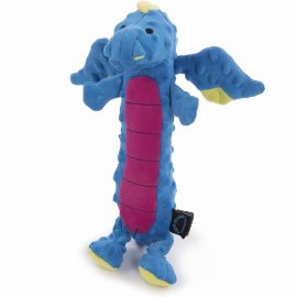 GoDog Large Turc Skinny Dragon Blue & Pink Belly