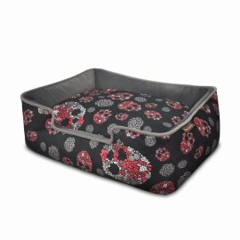 Lounge Bed - Skulls & Roses