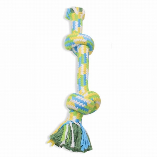 Flossy Chews Braidys 2 Knot Rope Bone 14"