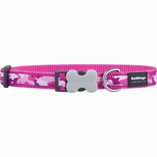 Camouflage Hot Pink Dog Collar